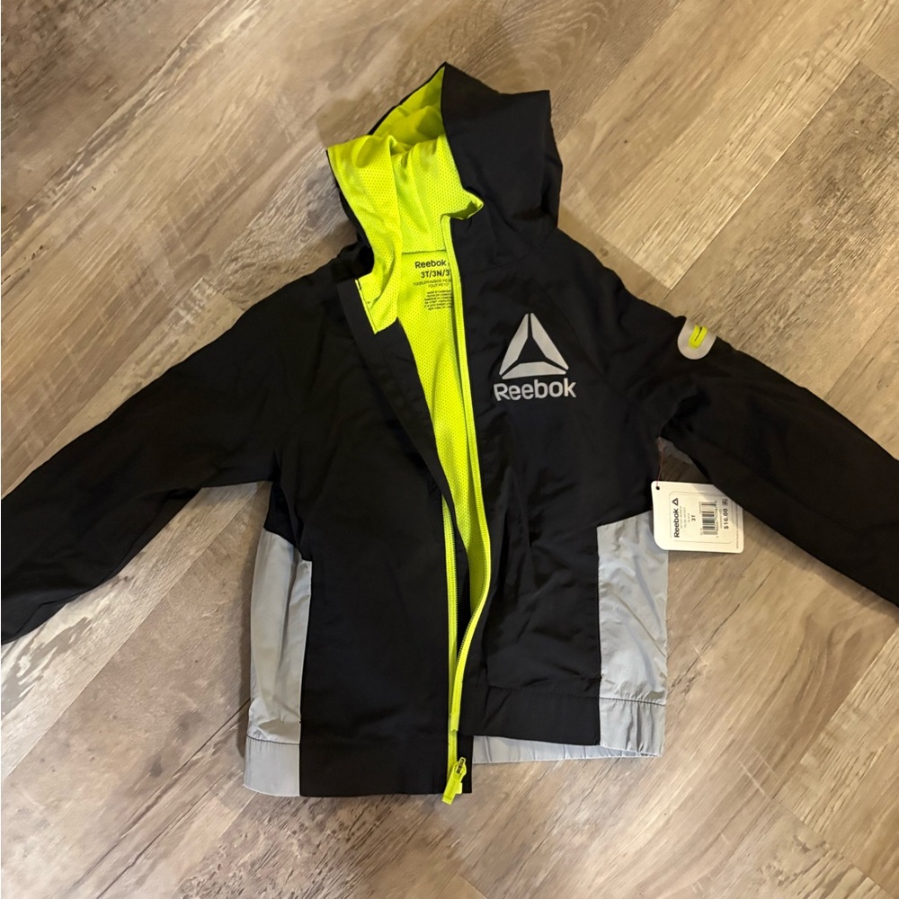 Reebok Kids Black and Gray Jacket